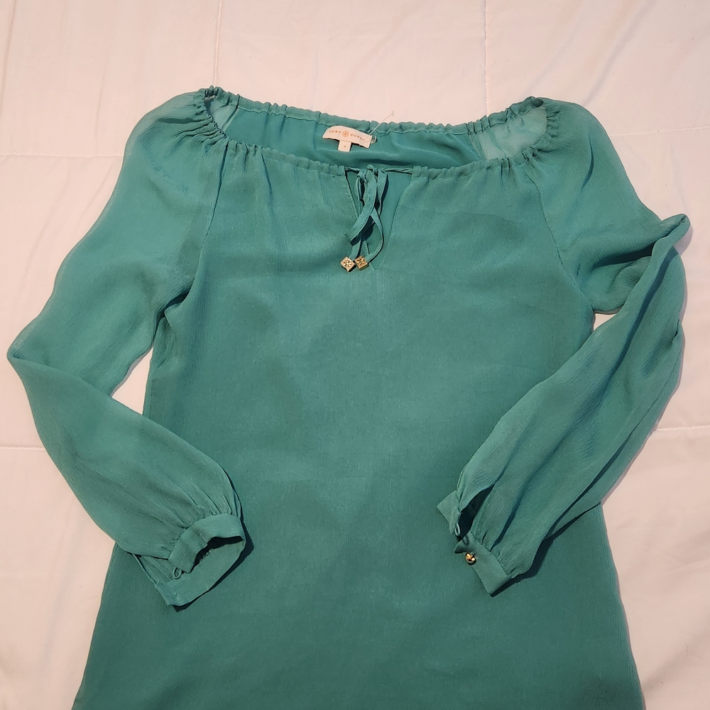 Tory Burch Tie-Neck Blouse